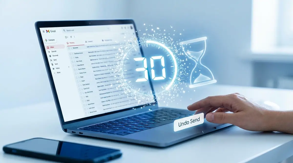Gmailの送信取り消し秒数は最大30秒まで変更可能
