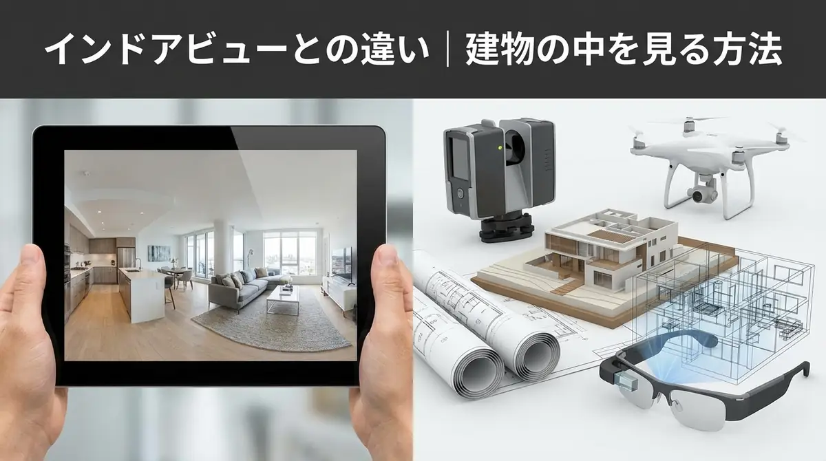 インドアビューとの違い｜建物の中を見る方法