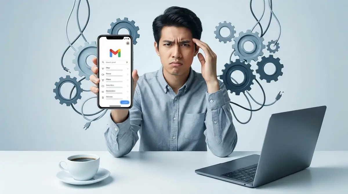 Gmailフィルタがスマホで設定できない時の対処法